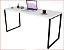 Mesa Retangular industrial 1200x600 branca pés Brancos - Imagem 1