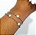 Pulseira com pingente de madrepérolas de aço - Imagem 2