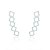 Brinco EarCuff losango de aço - Imagem 1