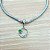 Berloque de lua com zirconia verde de aço - Imagem 3