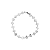Pulseira de corações de aço - Imagem 1