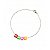 Pulseira infantil letras coloridas personalizadas de aço - Imagem 1