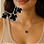 Colar de um trevo preto de aço - Imagem 4
