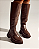 ZUNA - BOTA FEMININA CANO LONGO TRATORADA MARROM - Imagem 6