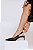 LOLA - SCARPIN FEMININA BICO FINO SALTO KITTEN HEELS TELA SLINGBACK PRETO - Imagem 5
