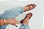 GLAMOUR - SAPATILHA FEMININA BICO QUADRADO FIVELAS CHERRY - Imagem 3