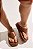 NEW BÚZIOS - CHINELO FLATFORM COURO FEMININO CAMEL - Imagem 7