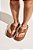 BÚZIOS - CHINELO FLATFORM COURO FEMININO CAMEL - Imagem 4