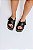 DOMI - FLATFORM FEMININA PUFFER VELCRO PRETA - Imagem 2