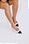 GRACE - SCARPIN SLINGBACK FEMININA BICO FINO SALTO KITTEN HEELS PRETO E OFF WHITE - Imagem 1