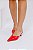 MEGAN - MULE FEMININO BICO FINO SALTO KITTEN HEELS VERMELHO - Imagem 2