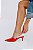 MEGAN - MULE FEMININO BICO FINO SALTO KITTEN HEELS VERMELHO - Imagem 3