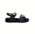 CAROL - PAPETE FEMININA FLATFORM VELCRO PRETA - Imagem 1