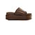 EXPRESSO MACCHIATTO - TAMANCO FEMININO FLATFORM TIRA ACOLCHOADA MARROM - Imagem 1