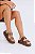 ROXY - FLATFORM BIRKEN FEMININA COURO FIVELAS MARROM - Imagem 1