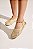 UANA - SAPATILHA SLINGBACK FEMININA BICO REDONDO TELA AMARELA - Imagem 6