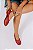 UANA - SAPATILHA SLINGBACK FEMININA BICO REDONDO TELA VERMELHA - Imagem 4
