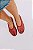 UANA - SAPATILHA SLINGBACK FEMININA BICO REDONDO TELA VERMELHA - Imagem 5