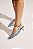 NOLA - SCARPIN FEMININA BICO FINO SALTO KITTEN HEELS TELA SLINGBACK AZUL - Imagem 2