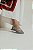 UANA - SAPATILHA SLINGBACK FEMININA BICO REDONDO TELA PRATA - Imagem 4