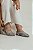 UANA - SAPATILHA SLINGBACK FEMININA BICO REDONDO TELA PRATA - Imagem 3