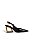 JOLIE - SCARPIN FEMININA BICO FINO SALTO GEOMÉTRICO SLINGBACK PRETO - Imagem 1