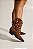 STELA - BOTA FEMININA WESTERN COM APLICAÇÕES MARROM - Imagem 6