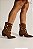 STELA - BOTA FEMININA WESTERN COM APLICAÇÕES MARROM - Imagem 7