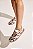 OTAVIA - TÊNIS FEMININO CADARÇOS VACA OFF WHITE COM MARROM - Imagem 7