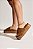 UBUD - TAMANCO FLATFORM FEMININO SALTO MADEIRA COURO CAMEL - Imagem 8