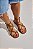 ZOE - SANDÁLIA RASTEIRA FEMININA TIRAS COURO CAMURÇA CAMEL - Imagem 5