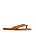 FUJI - CHINELO FLATFORM FEMININO FRANJAS COURO CAMEL - Imagem 1