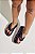 PRÉ VENDA | SAKURA - CHINELO FLATFORM POÁ TIRAS PUFFER PRETO E BRANCO - Imagem 5