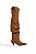 ISABELE - BOTA FEMININA OVER THE KNEE BICO FINO CAMEL - Imagem 1