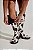 MEL - BOTA FEMININA CANO LONGO VACA PRETO E BRANCO - Imagem 6