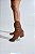 ZURI- BOTA FEMININA 2 EM 1 SALTO BAIXO COURO CAMEL - Imagem 5