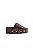 LARA - TAMANCO FEMININO FLATFORM CROCO MARROM - Imagem 1