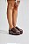LARA - TAMANCO FEMININO FLATFORM CROCO MARROM - Imagem 7