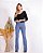CALÇA SEMI-FLARE LISIANTO - AZUL JEANS - Imagem 3