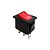 Chave Gangorra KCD1-102N 3T 6A 250V I/O Neon (Vermelho) - Imagem 1