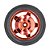 Roda Pneu de Borracha 85mm Carrinho/Robô/Motor DC (Vermelho) - Imagem 2