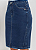 Saia Secretária Denim Escuro Black Jeans - Imagem 2