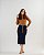 Saia Jeans Midi Moda Evangélica Grace com Cinto - Imagem 1