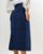 Saia Jeans Midi 100% Algodão com Fenda Frontal e Cintura Alta - Imagem 3