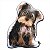 Almofada Coleção Cute Dogs fundo preto - Yorkshire - Imagem 1