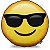 Almofada Emoticon - Emoji Óculos de sol - Imagem 1