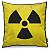 Almofada Radioactive com fundo preto - Imagem 1