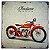 Placa de Metal Decorativa Indian Motorcycle - 30 x 30 cm - Imagem 1