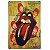 Placa de Metal Decorativa The Rolling Stones - 30 x 20 cm - Imagem 1