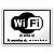 Placa - WiFi Zone - 20 x 15 cm - Imagem 1